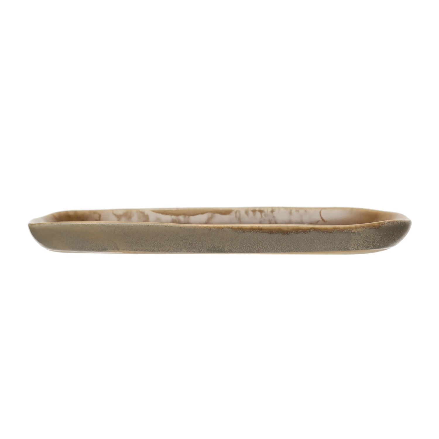 Scout & Nimble Josie Small Brown Reactive Glaze Stoneware Tray