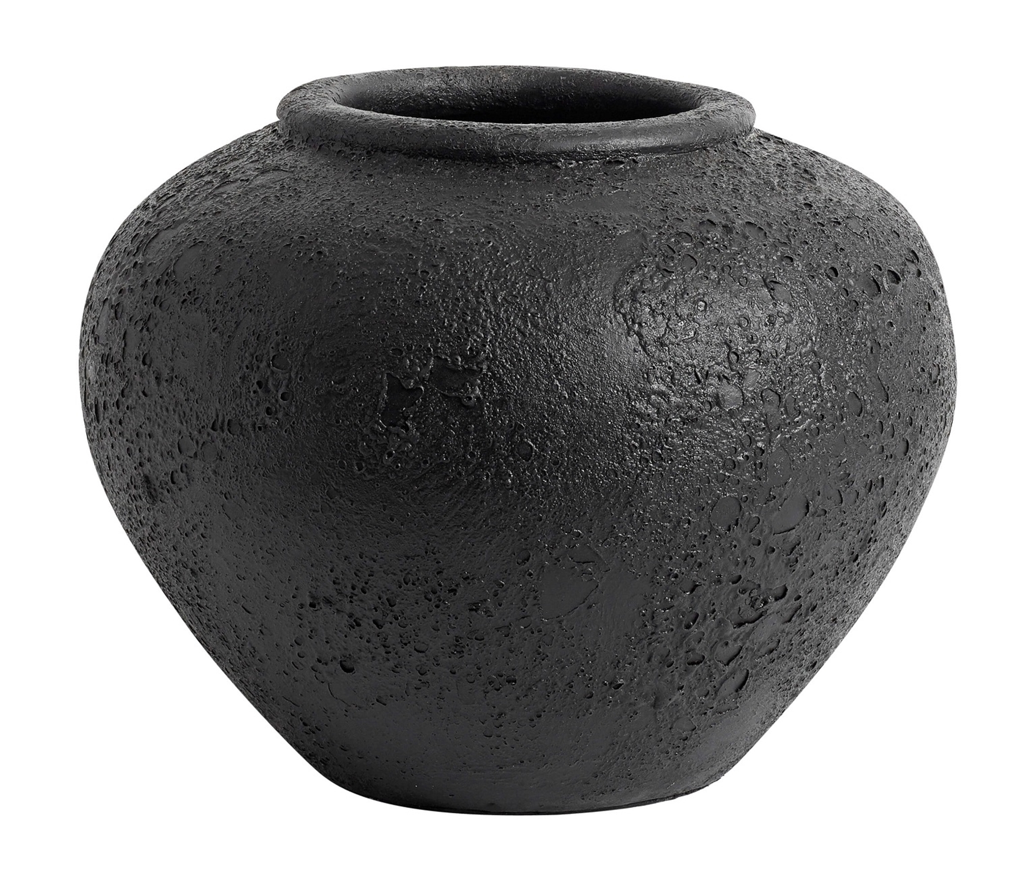 Scout & Nimble Luna Rustic Black Terracotta Jar