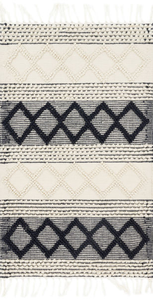 Village Collection Multi / Black Entry Rug | Scout & Nimble