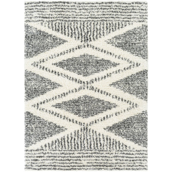 New Chug Rug Deluxe Shag Cream / Charcoal Rug | Scout & Nimble