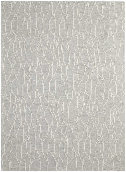 Enzo Taupe / Ivory Textured Striped Area Rug - 3'6