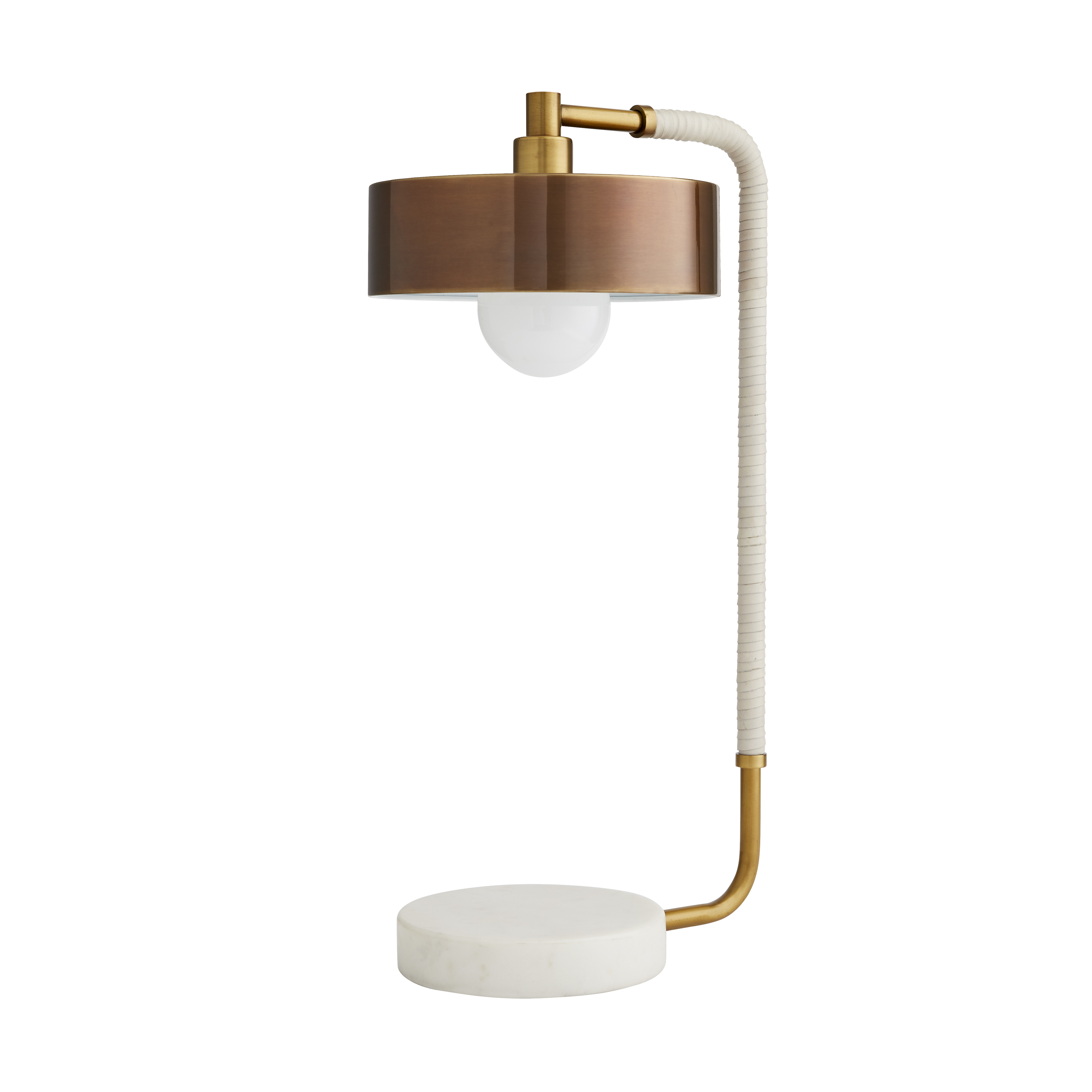 Scout & Nimble Aaron Heritage Brass & Brown Steel Lamp