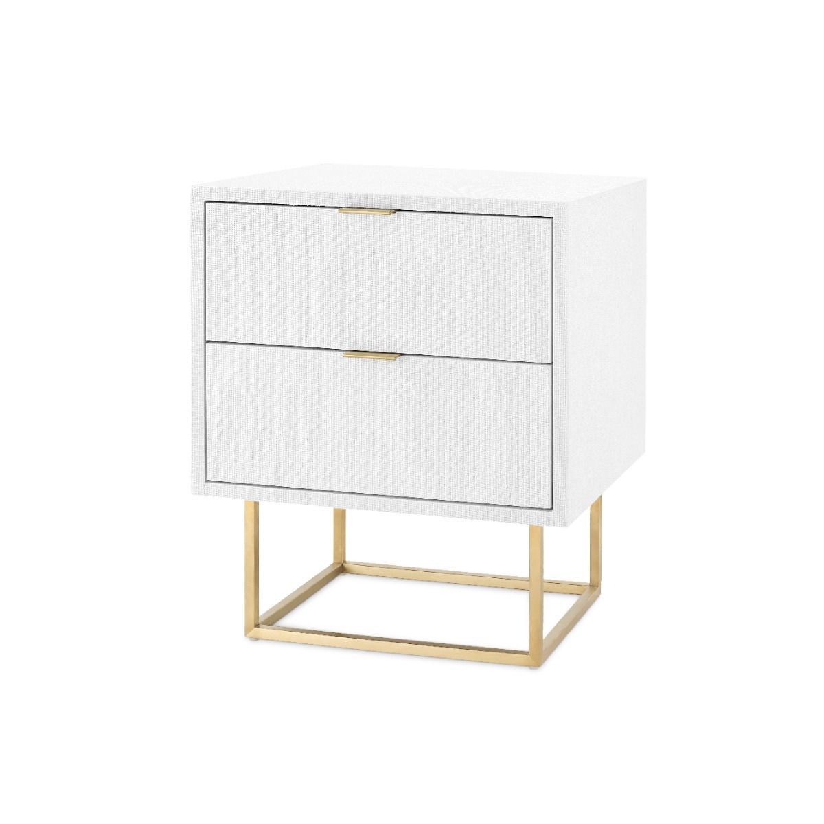 Scout & Nimble Cubik 2 Drawer White Side Table