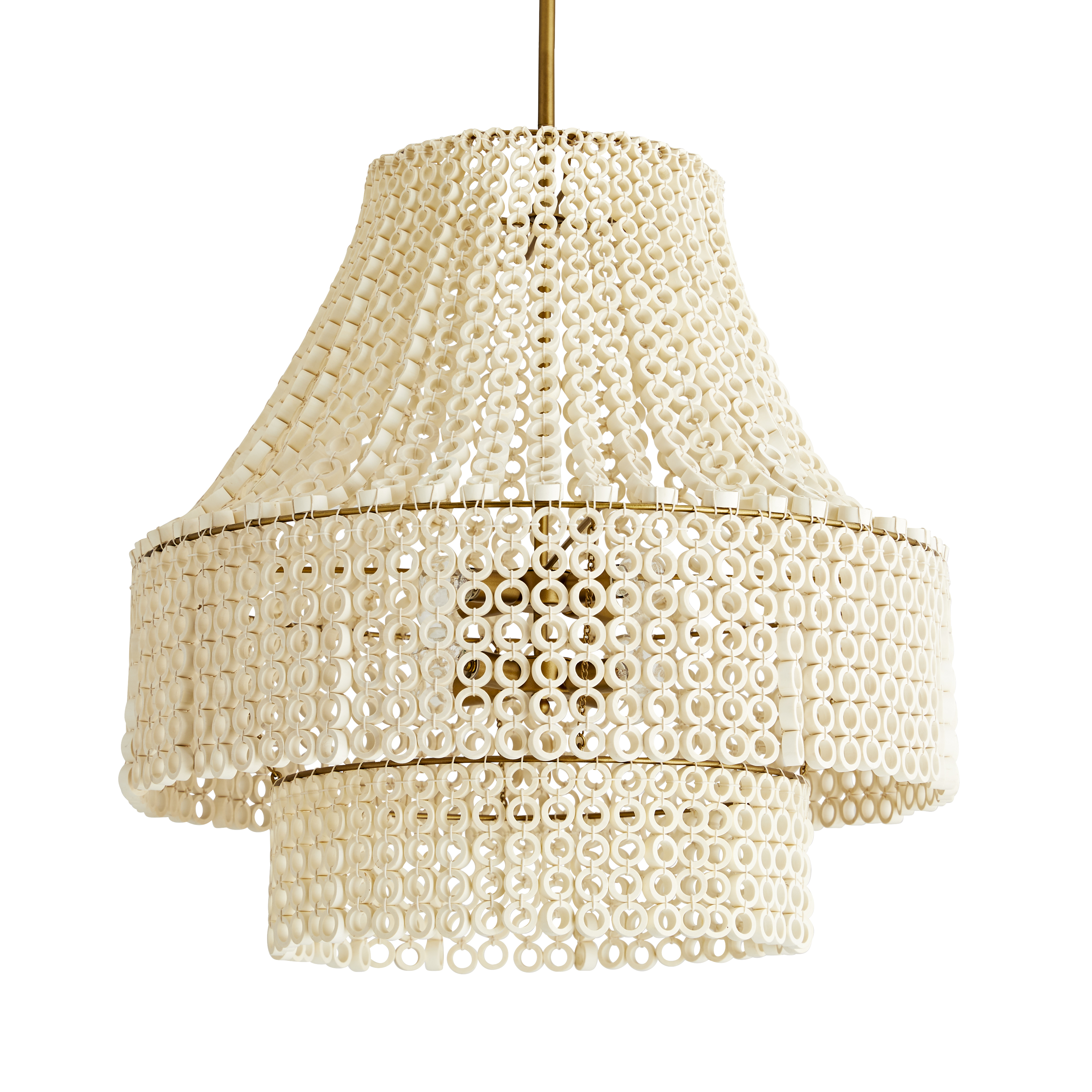 Scout & Nimble Hannie White Wooden Chandelier