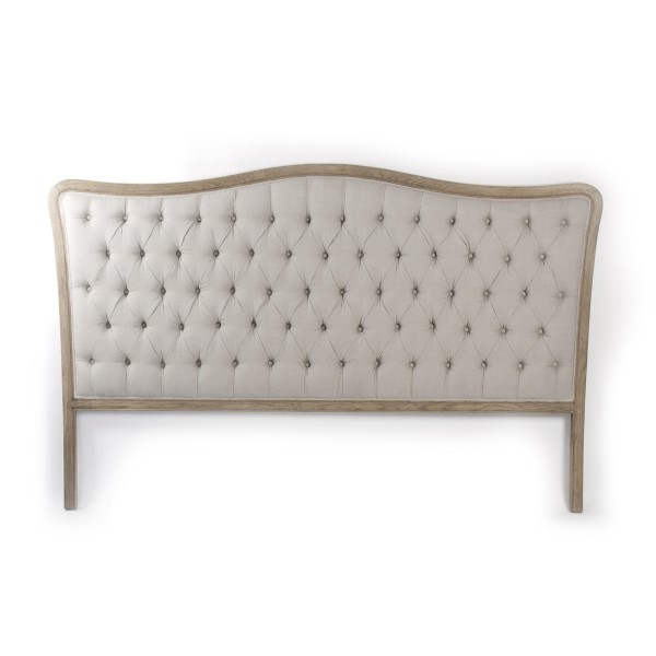 Maison Natural Oak King Tufted Headboard