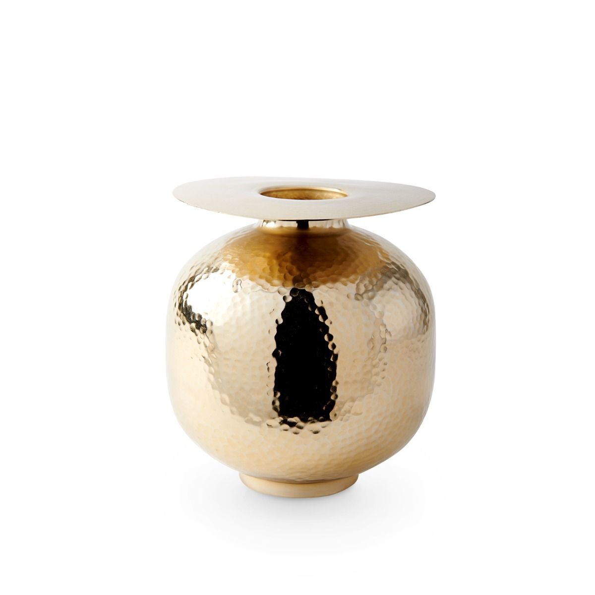 Scout & Nimble Vitale Medium Brass Finish Vase