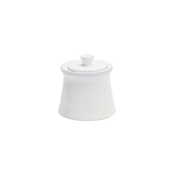 Friso White Ceramic Stoneware Sugar Bowl Scout & Nimble