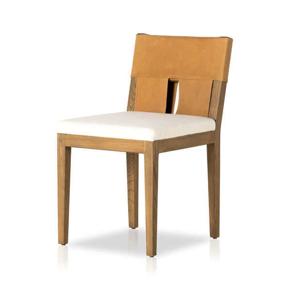 Sem Upholstered Wood and Leather Dining Chair | Scout & Nimble
