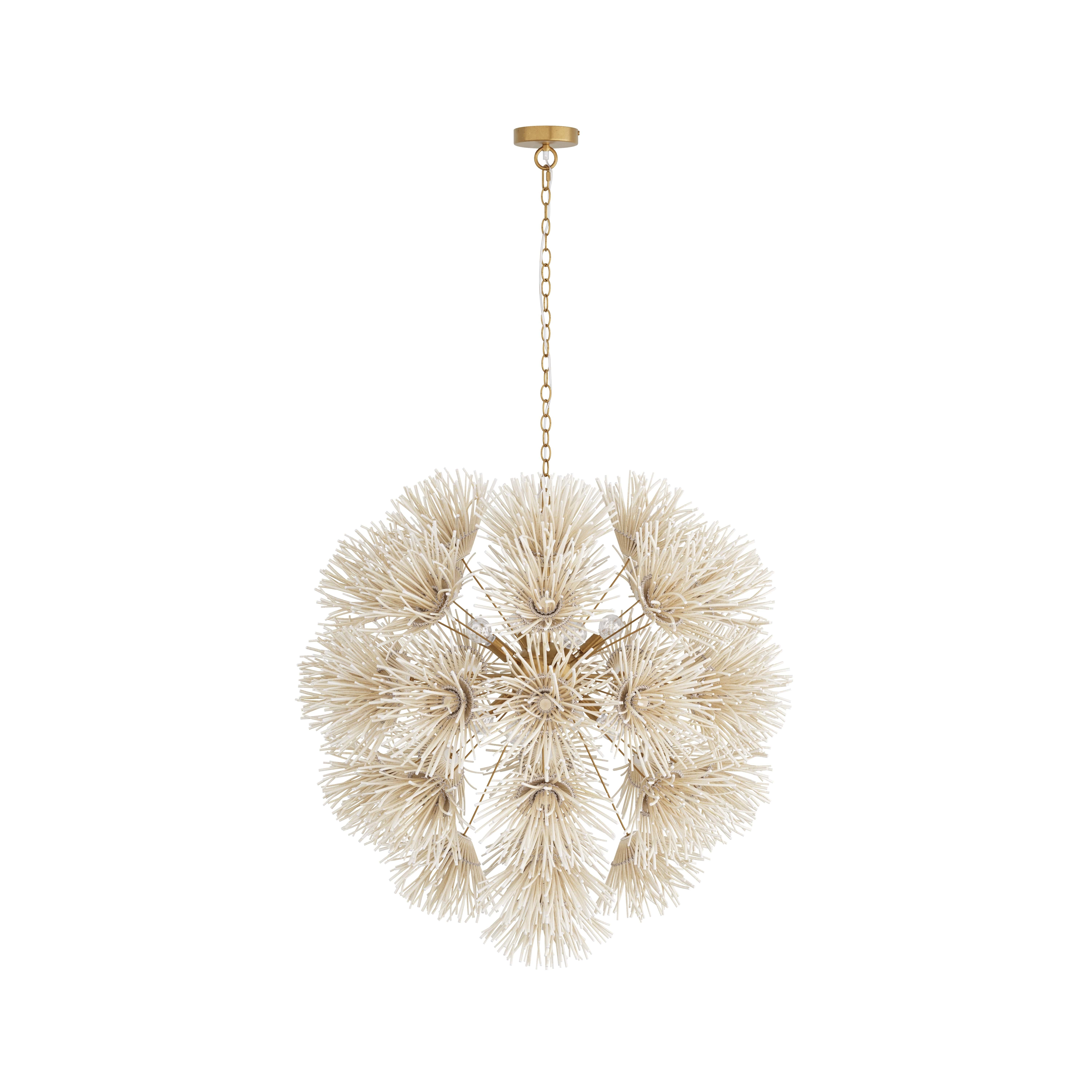 Scout & Nimble Winona Gold Ivory Coconut Chandelier