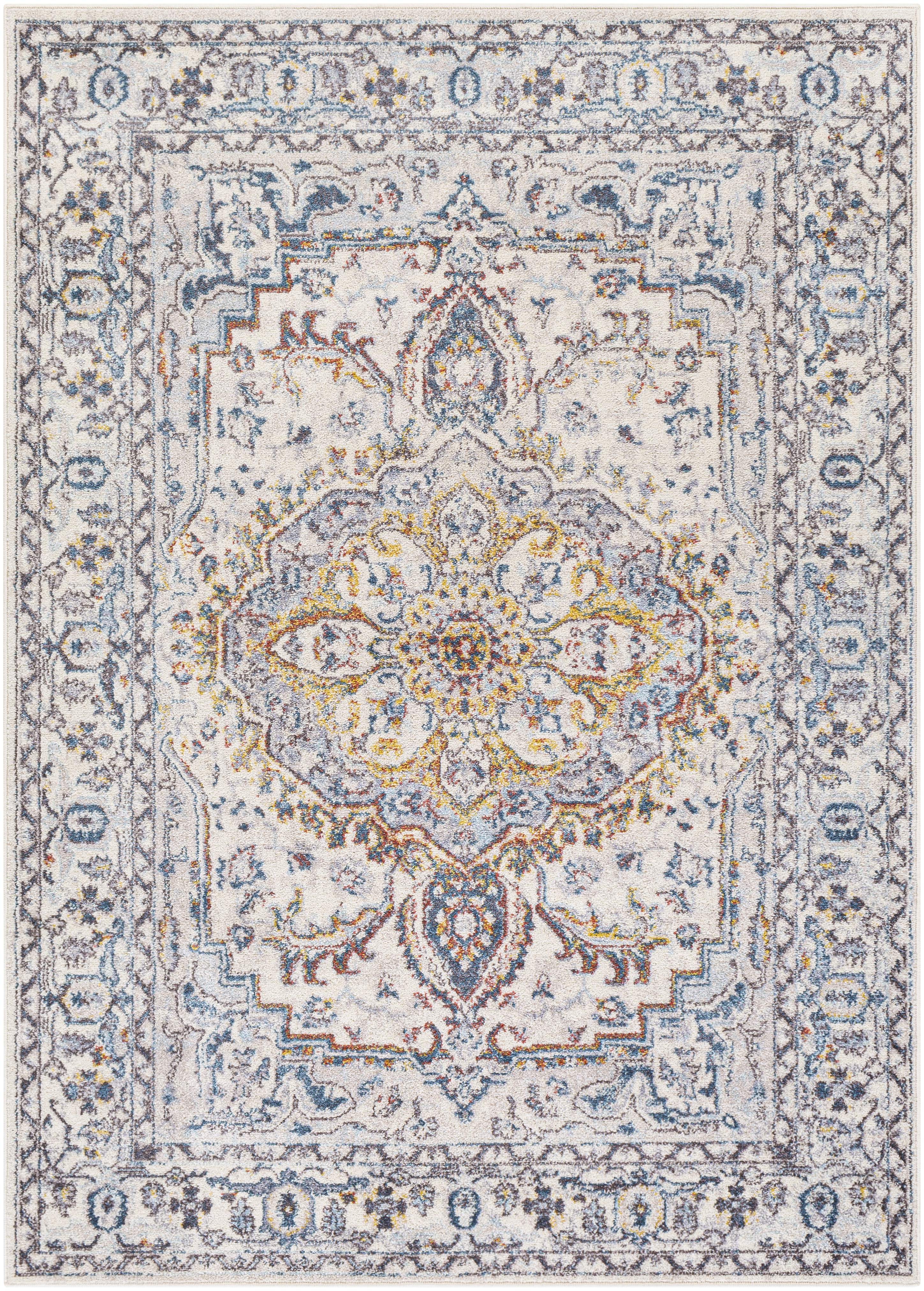 Ankara Ivory / Yellow Rug