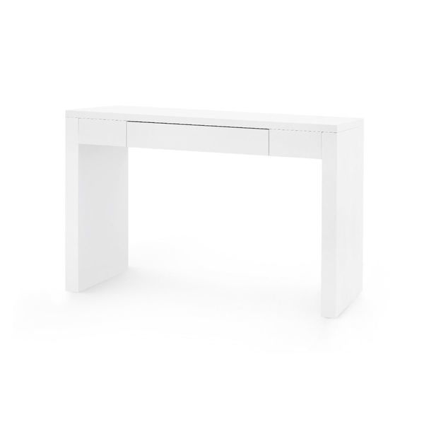 Morgan White Wooden Console Table | Scout & Nimble