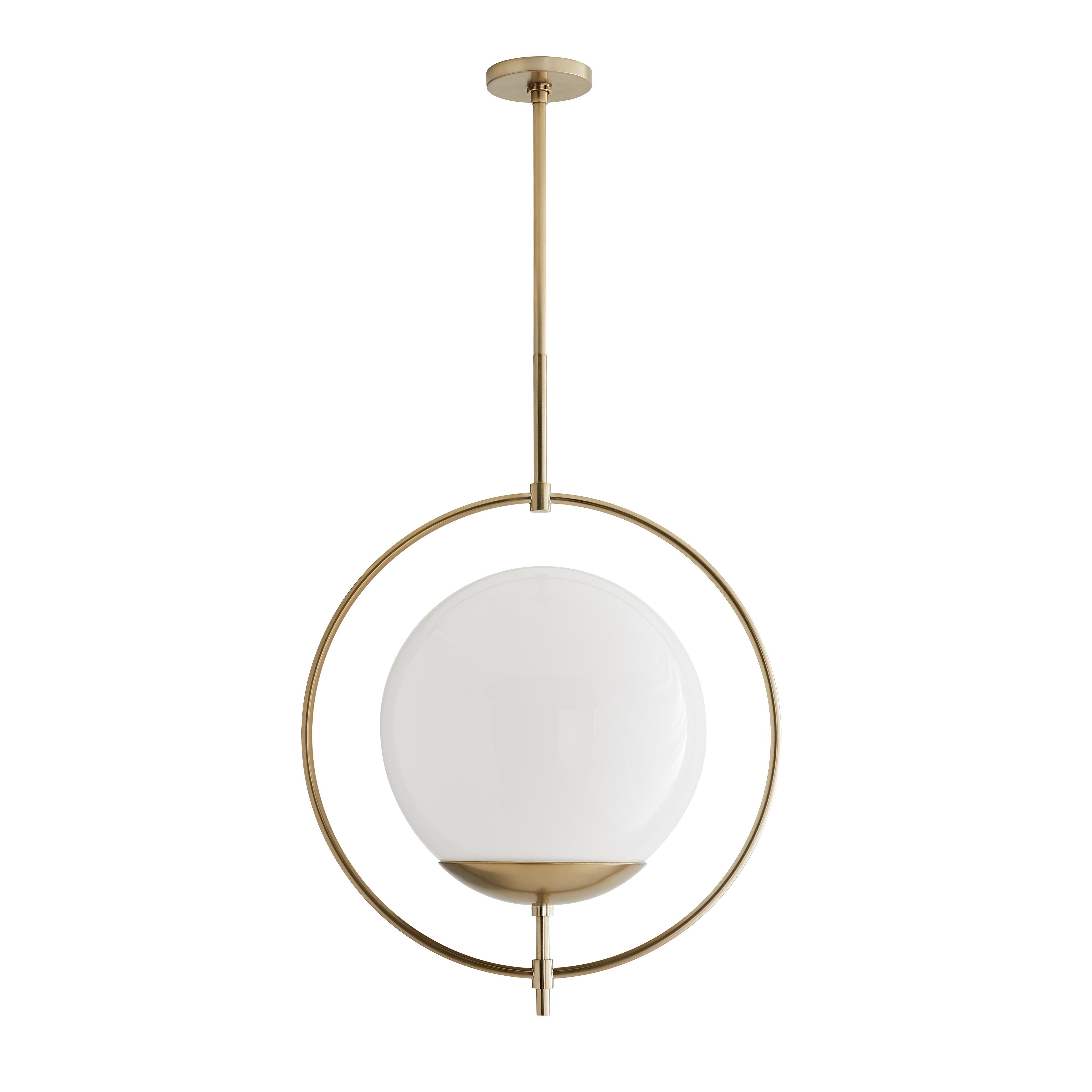Scout & Nimble Volta Pale Brass Silver Steel Pendant
