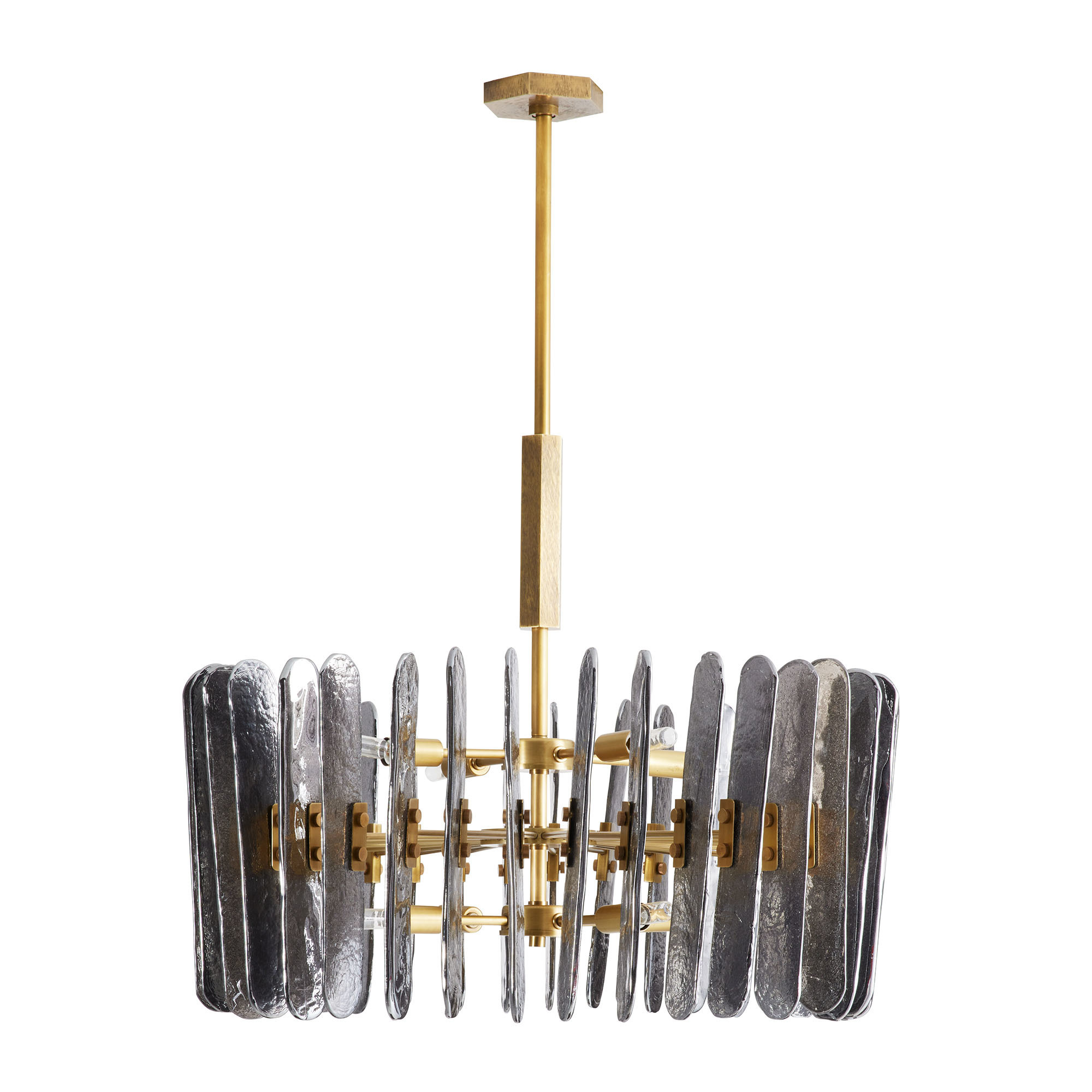 Scout & Nimble Klaus Smoke Gray Glass Chandelier