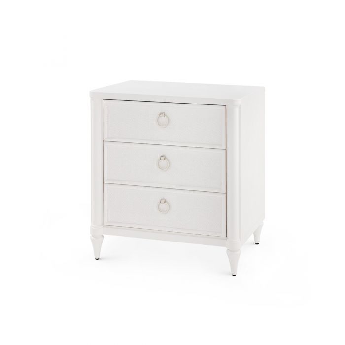 Scout & Nimble Fairfax 3 Drawer White Wood Side Table