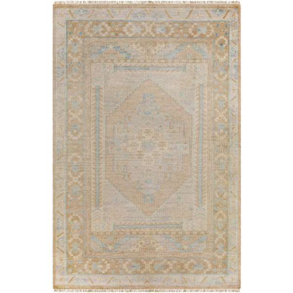 Anadolu Hand-Knotted Dusty Pink / Camel Rug - 8' x 10'