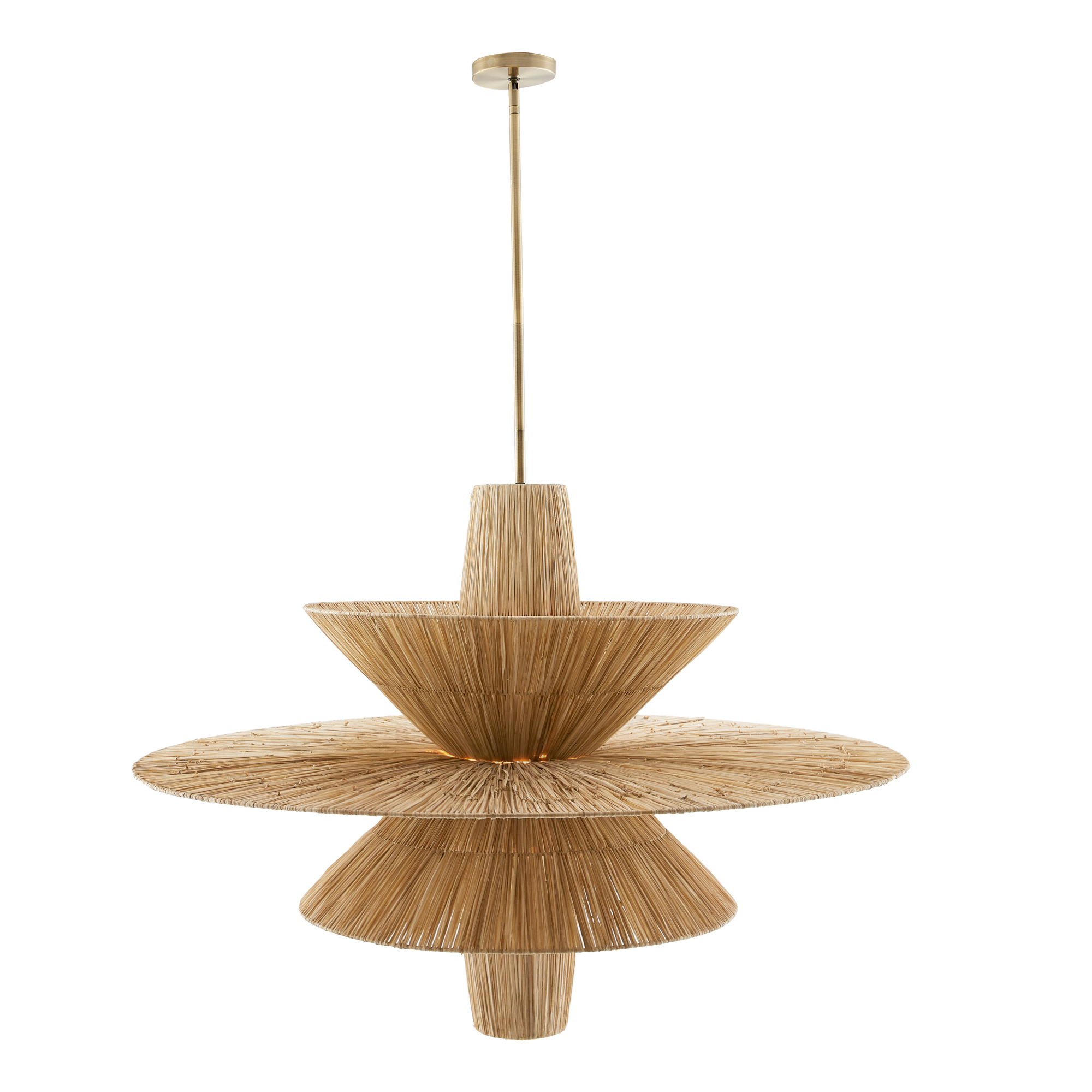 Scout & Nimble Shay Natural Raffia Chandelier