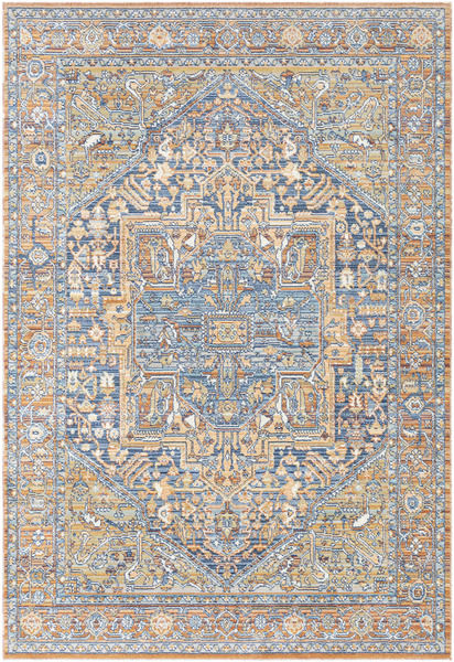 Bodrum Indoor / Outdoor Orange / Blue Rug | Scout & Nimble