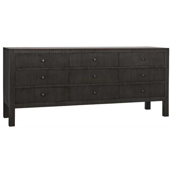 Conrad 9 Drawer Dark Wood Dresser | Scout & Nimble
