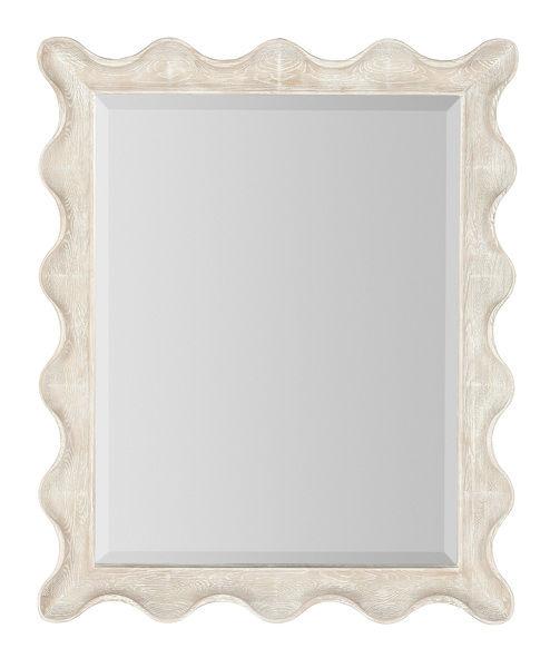 Serenity Bora White Resin Landscape Mirror - Scout & Nimble