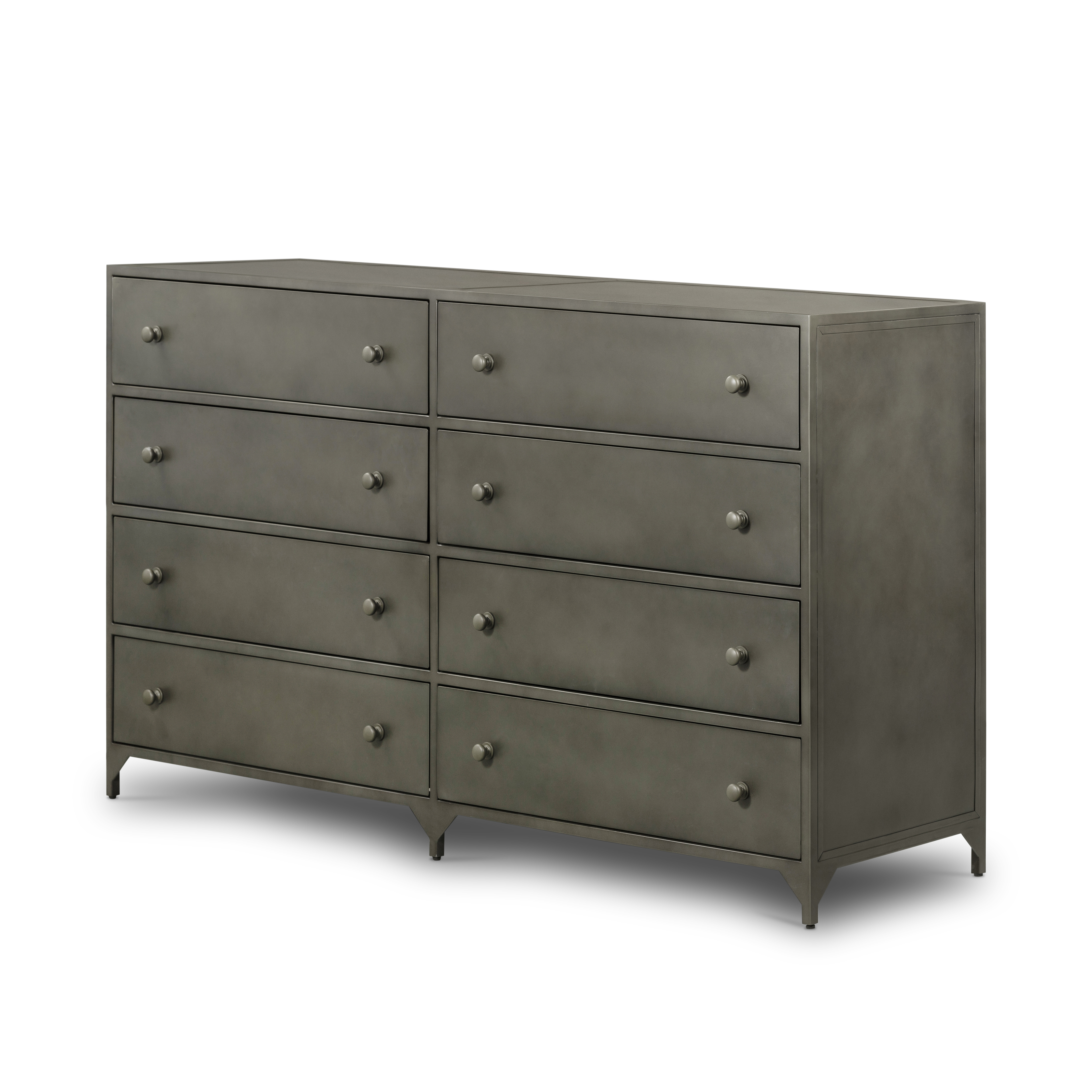 Belmont 8 Drawer Metal Dresser Black Scout & Nimble
